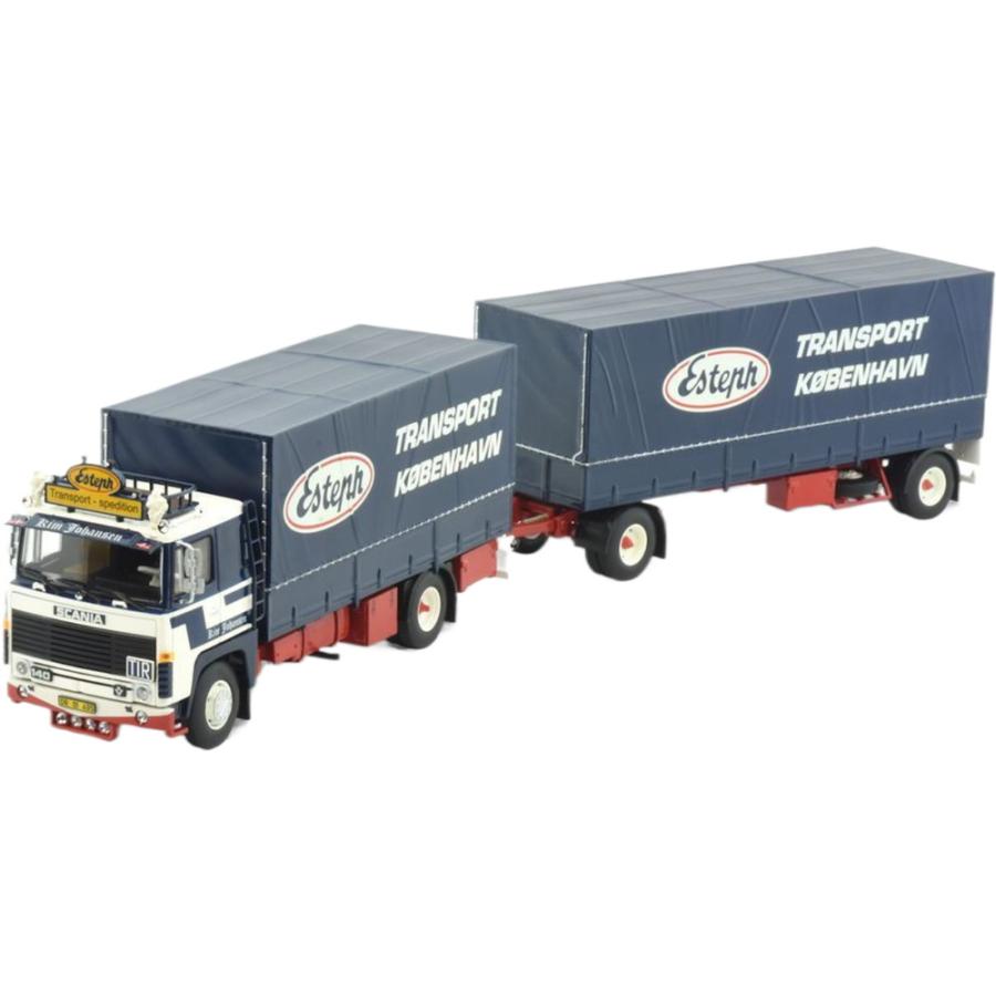 Kim Johansen Scania 140 カーテンサイドトレーラー / TEKNO 1/50 ミニカー 模型 | 