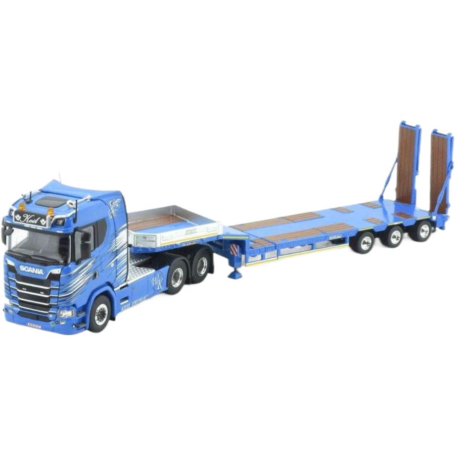 Keil Scania Next Gen Sシリーズ 低床トレーラー 積載車 / Tekno 1/50 建設機械模型 工事車両 | 