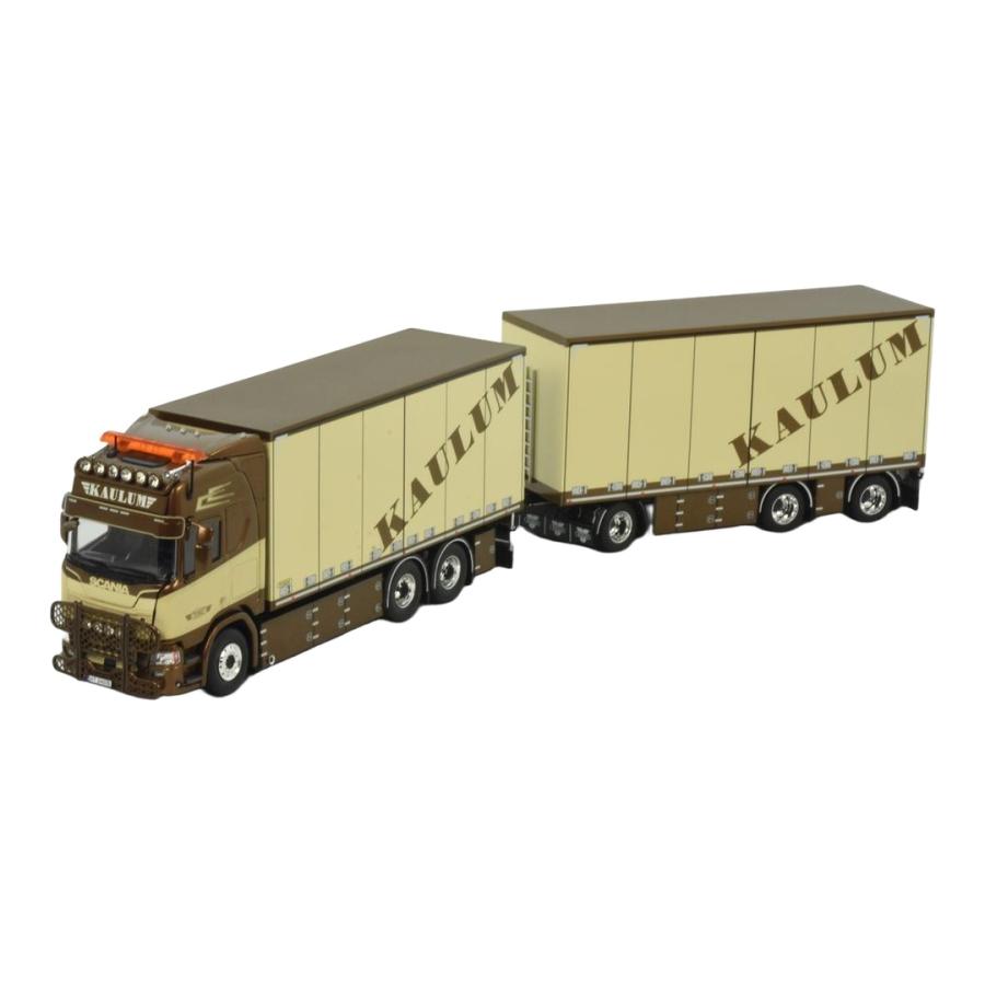 Kaulum Transport スカニア NGR Highline 6x2 ボックストレーラー / Tekno 1/50 ミニカー トラック模型 | 