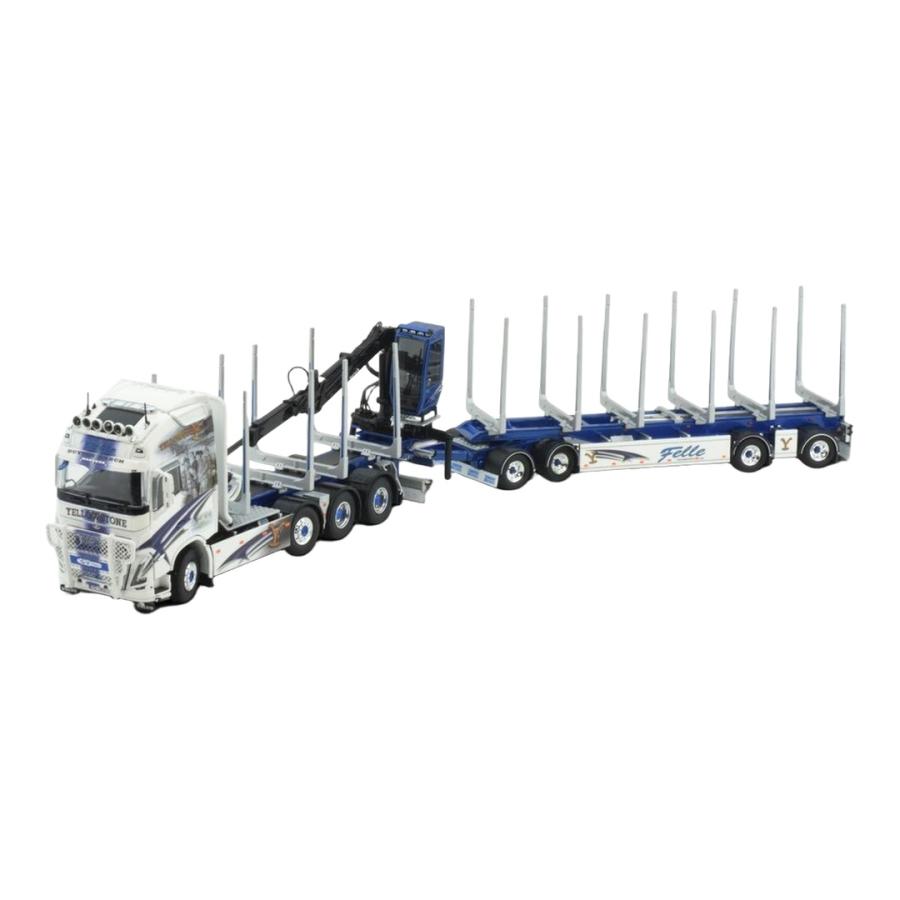 Felle Transport AS ボルボ FH05 Globetrotter XL 4軸 ログトレーラー Tekno 1/50 ミニカー | 