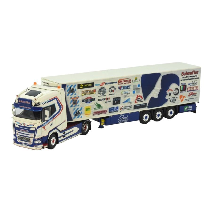 Scheufler Spendentruck 2025 DAF XG+ 冷凍冷蔵セミトレーラー / Tekno 1/50 ミニカー トラック模型 | 