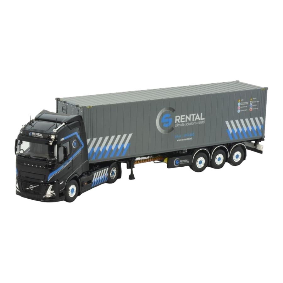 CS Rental ボルボ FH Aero グローブトロッター リーファーコンテナトレーラー / Tekno 1/50 ミニカー トラック模型 | 