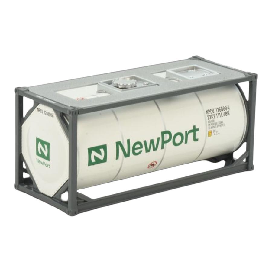 Newport 20ft ISO タンクコンテナ / Tekno 1/50 ミニカー トラック模型 | 
