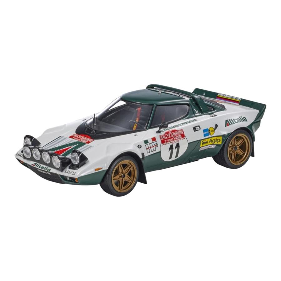 Lancia Stratos HF 1975 ホワイト/グリーン #11 サンレモ優勝車 / TOPMARQUES 1/18 ミニカー | 