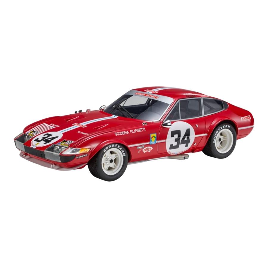 Ferrari Daytona 1972 レッド #34 24時間ルマン / TOPMARQUES COLLECTION 1/18 ミニカー | 