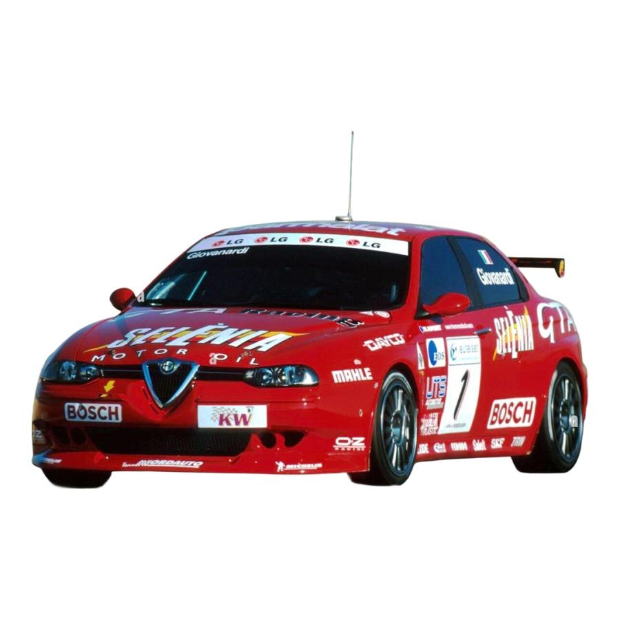 【予約】2026年発売予定 Alfa Romeo 156 GTA #1 チームノードオート ETCC 2002 TOPMARQUES 1/18 | 