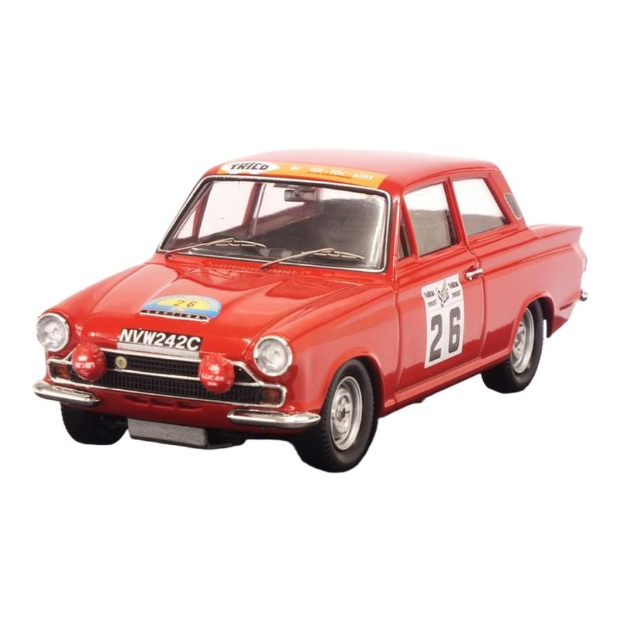 Ford Lotus Cortina 1966 レッド #26 ラリースウェーデン 150台限定 / Trofeu 1/43 ミニカー | 