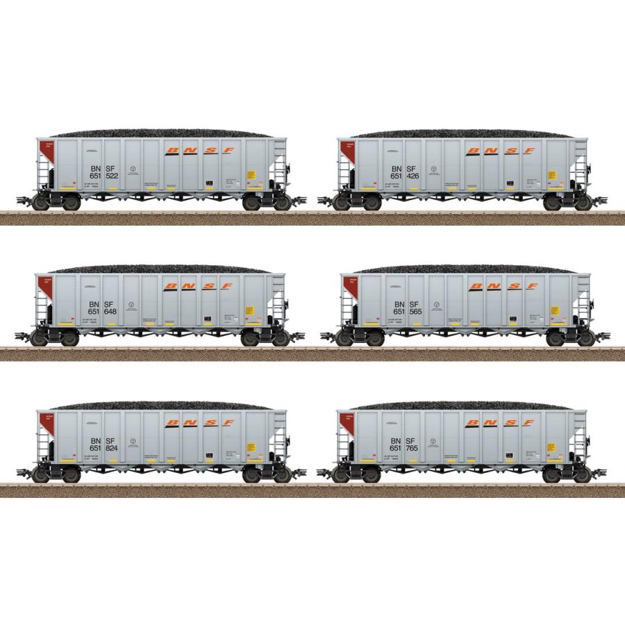 HOゲージ 鉄道模型 貨車 Trix BNSF US Hopper Car Set 6pcs Era VI DC | 