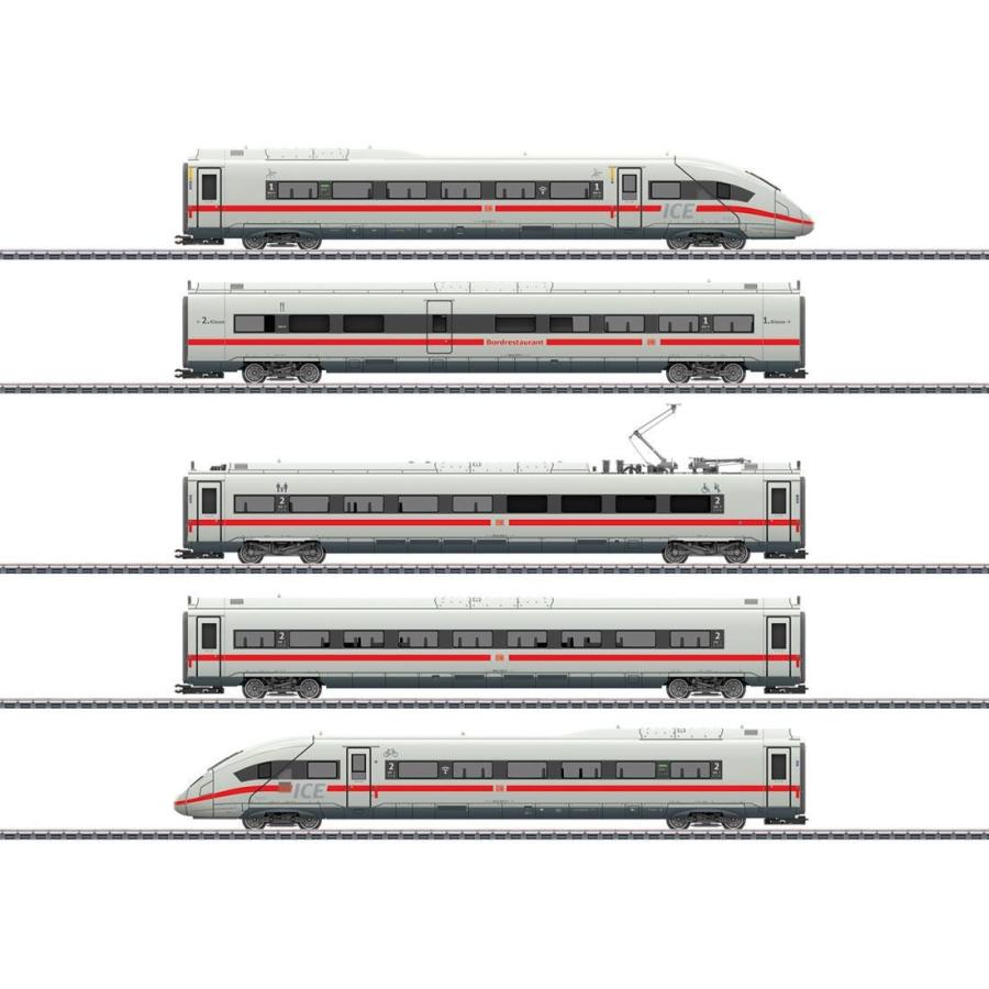 HOゲージ 電車 Trix DB AG ICE 4 BR 412/812 Era VI DC DCCサウンド 5-part set | 