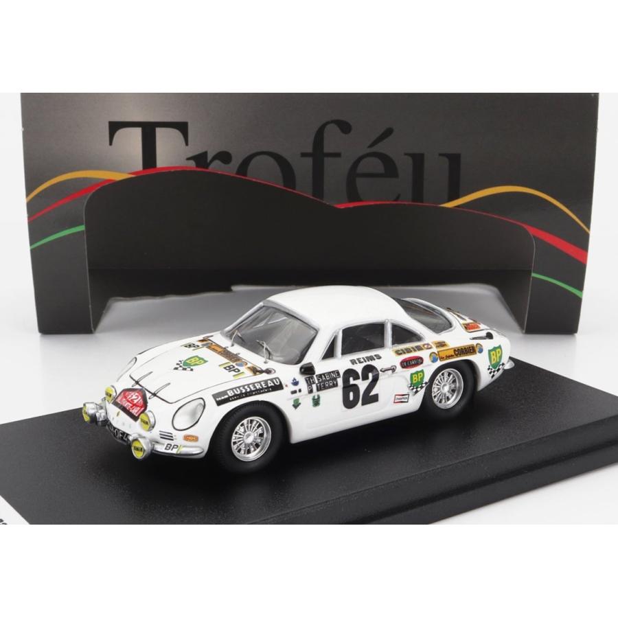 アルピーヌ A110 #62 ラリー・モンテカルロ 1973 ホワイト 150台限定/ Trofeu 1/43 ミニカー | 