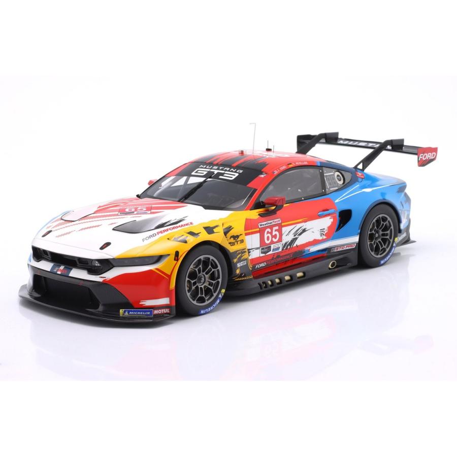 Ford Mustang GT3 #65 ラグナセカ IMSA 2024 Hand M?ller TrueScale 1/18 ミニカー | 