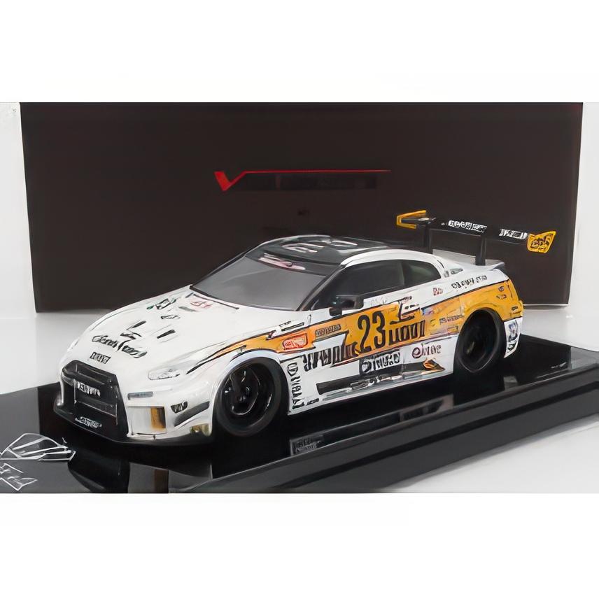 NISSAN 35GTRR LB WORKS LIBERTY WALK 2020 WHITE YELLOW BLACK 1/43