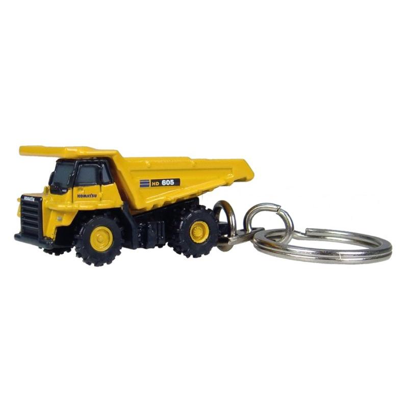Komatsu Keyring HD605 Mining Truck Yellow/Black UNIVERSAL HOBBIES 1/87 | 