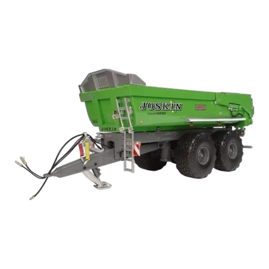 ジョスキン Trans KTP 22/50 グリーン ダンプ トレーラー 農機 / Universal Hobbies 1/32 建設機械模型 | 