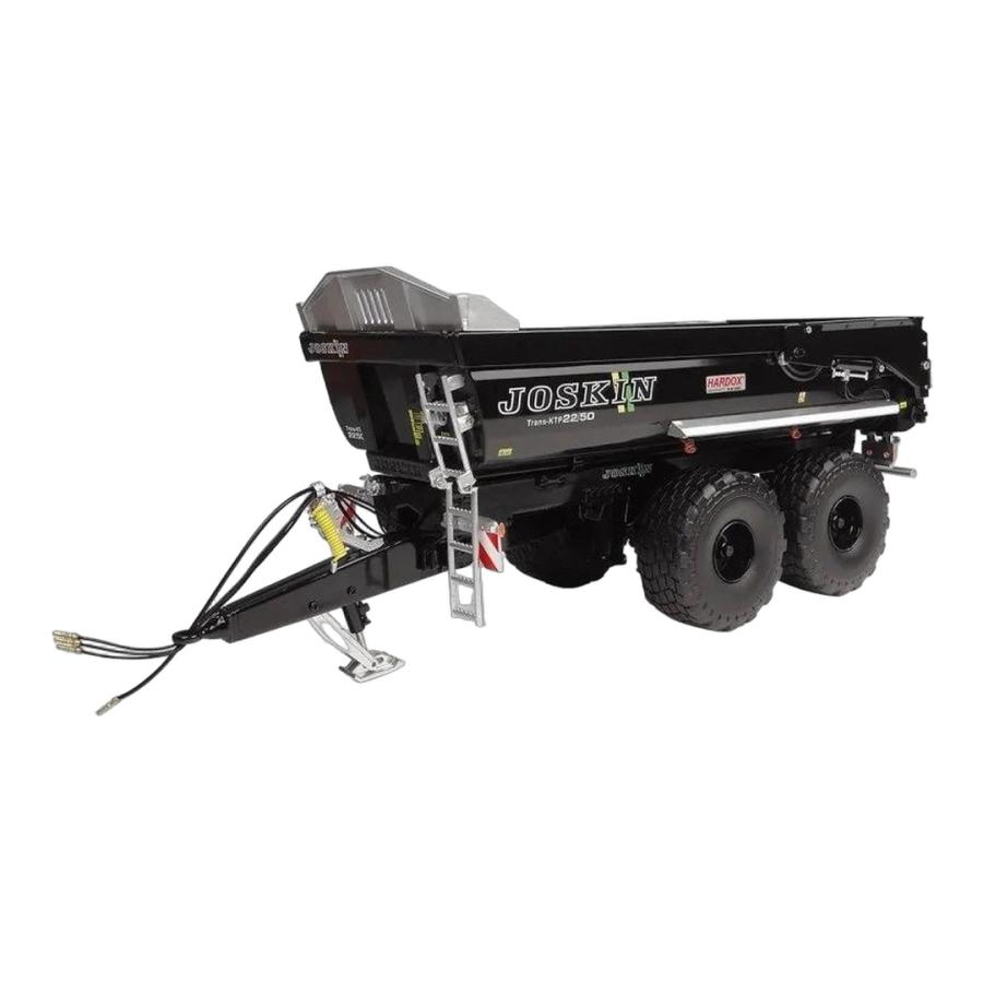 ジョスキン Trans KTP 22/50 ブラック ダンプ トレーラー 農機 / Universal Hobbies 1/32 トラック模型 | 