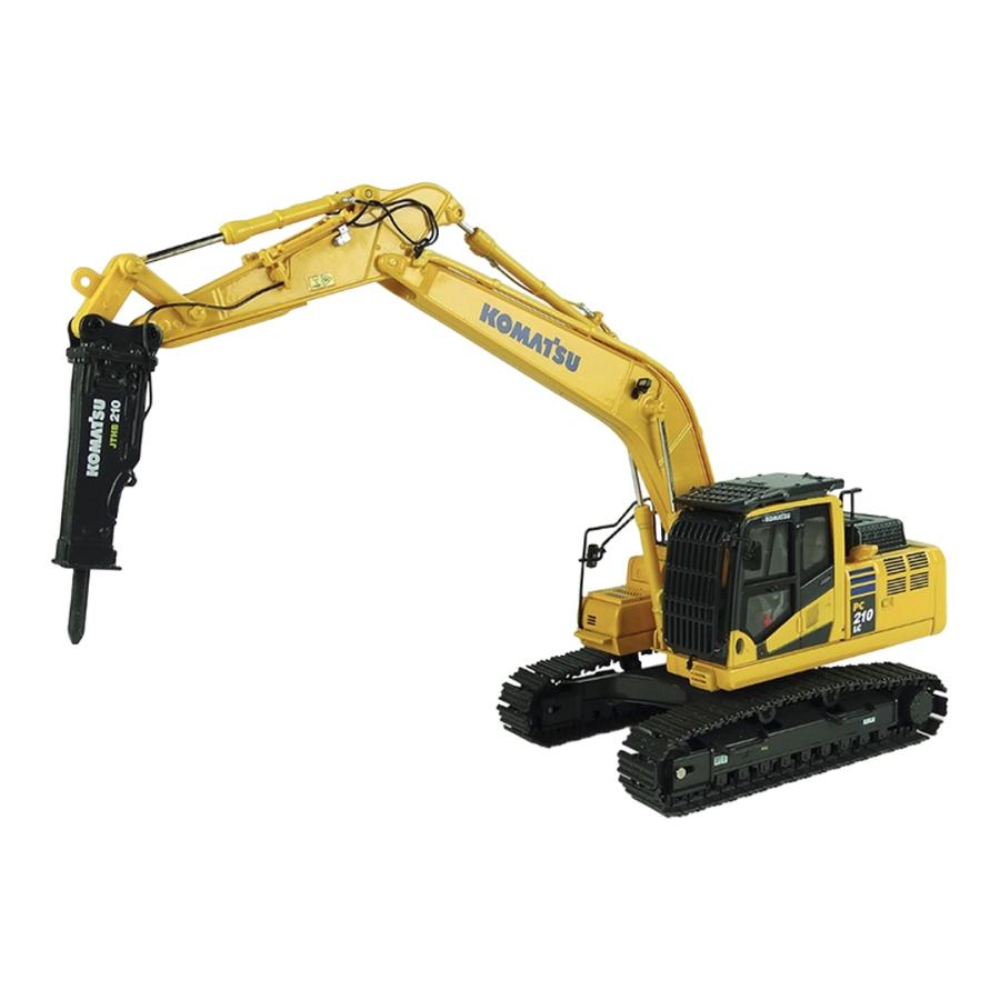 Komatsuコマツ PC210 LC-11 Excavator油圧ショベル with Hammer Drill / Universal Hobbies 1/50 模型 | 