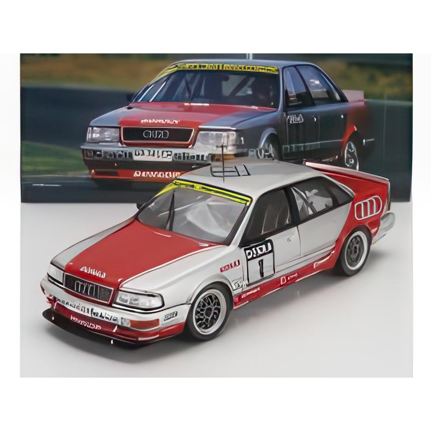 AUDI クワトロ V8 チーム AZR N 1 DTM シーズン 1992 フランク・ビエラ シルバー レッド/ Werk83 1/18 | 