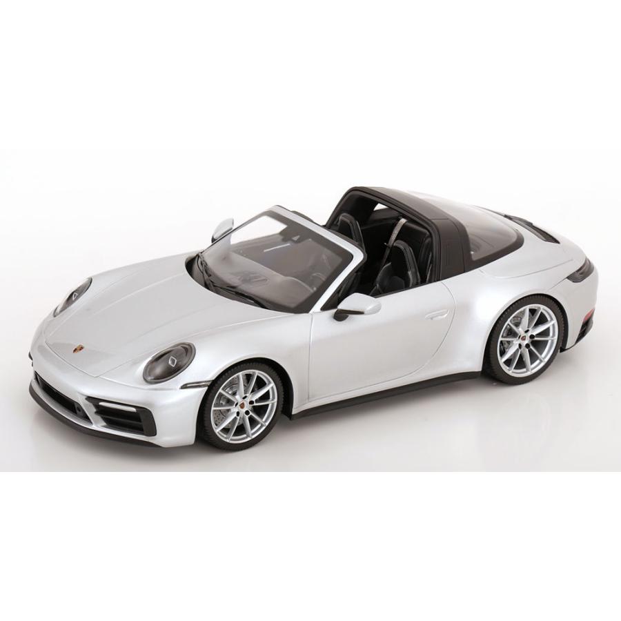 ポルシェ911 992 タルガ4 GTS 2021 シルバー / MINICHAMPS 1/18