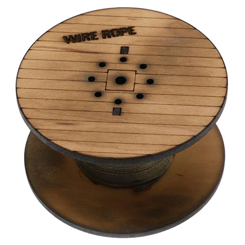 木製ケーブルリール 丸型 ジオラマ 工事現場 付属品 運搬 模型 小物 アクセサリー / Weiss Brothers 1/50 ミニカー 模型 | 