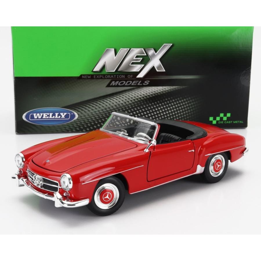 WELLY ミニカー Mercedes Benz 190SL 1955 予約】MERCEDES BENZ 190SL カブリオレ オープン 1955 レッド/ WELLY 1