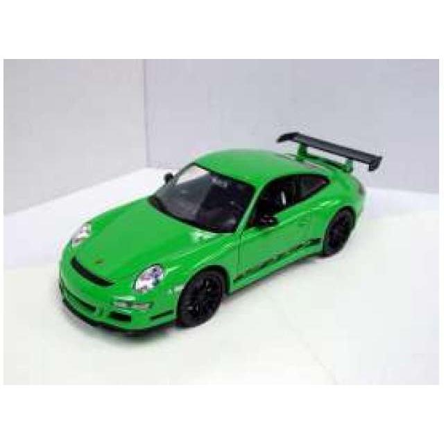 2007 ポルシェ 911 GT3RS グリーン/ブラックストライプ Porsche ミニカー / WELLY 1/18 ミニカー | 