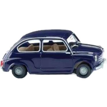 Fiat 600 ダークブルー / Wiking 1/87 建設機械模型 工事車両 | 