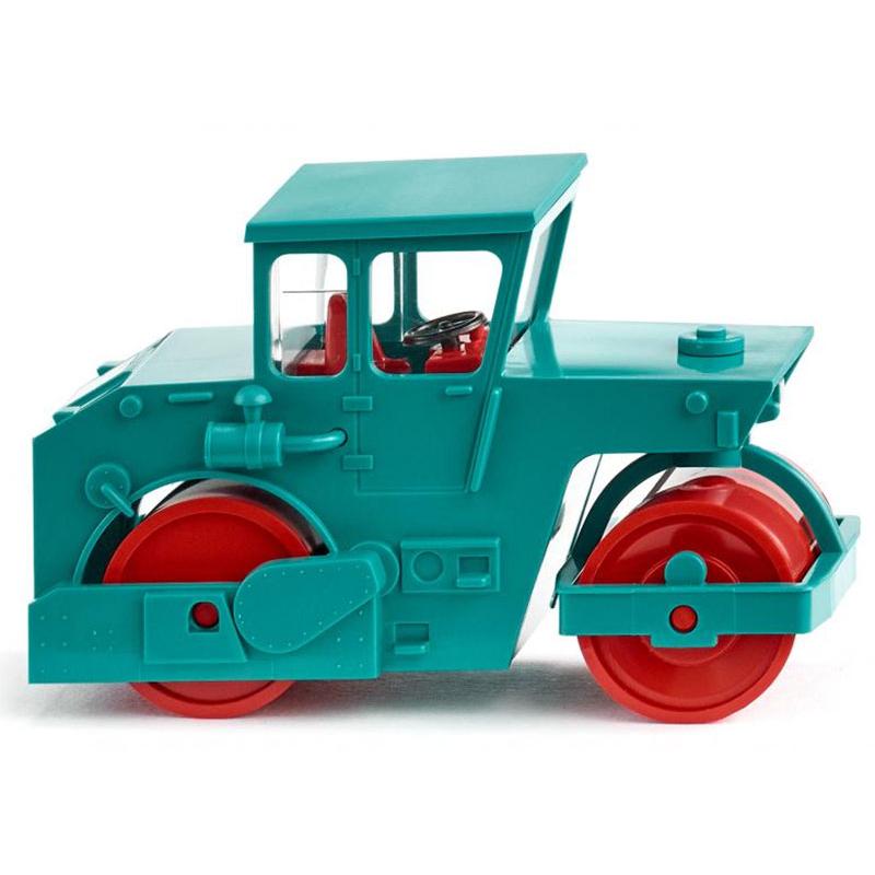 蒸気ローラー ロードローラー 水色 建設機械 重機 働く車 模型 ダイキャスト モデル / Wiking 1/87 建設機械模型 | 