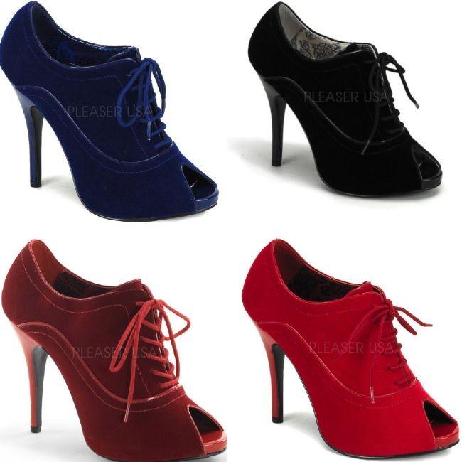 WINK-01 4.5インチ(約11cm) ハイヒール ブーティーパンプス /Pleaserプリーザー バーレスクBORDELLO パーティー 靴 小さい大きいサイズ | 