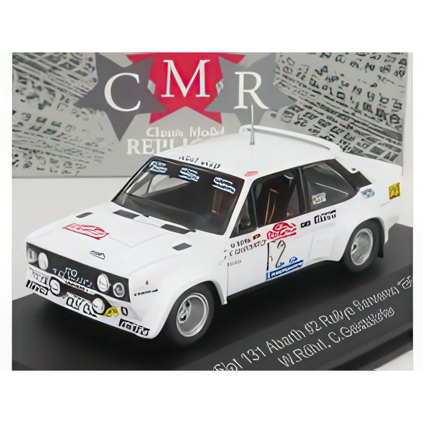 【予約】FIAT 131 ABARTH 2号車 ラリー サンレモ 1980 ロール ガイストドルファー ホワイト/ CMR 1/43 | 