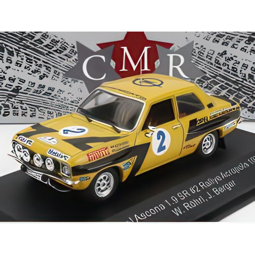 【予約】OPEL アスコナ 1.9 SR 2号車 ラリー アクロポリス 1975 ロール ベルガー イエロー ブラック/ CMR 1/43 | 