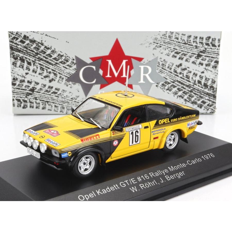 【予約】OPEL Kadett C GT/E #16 モンテカルロ 1976 4位 W.ロール ナイトver CMR 1/43 | 