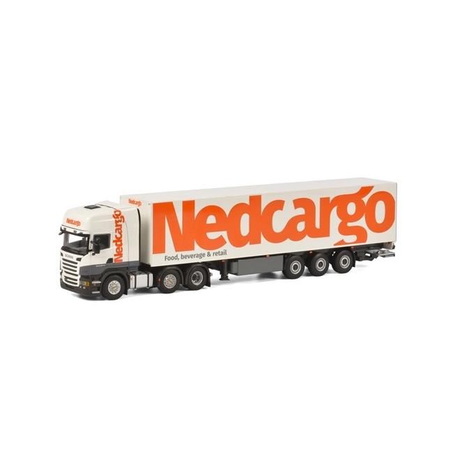 Nedcargo SCANIAスカニア R Streamline Topline Box Trailerトレーラー  3軸トラック  WSI  建設機械模型 工事車両 50 ミニチュア