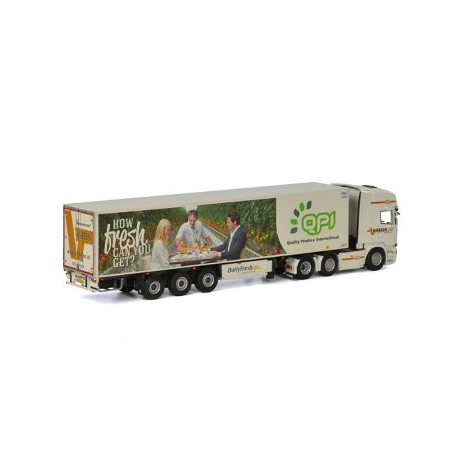 Visbeen Scania R Streamline Topline リーファートレーラー 3軸 / WSI 1/50_1