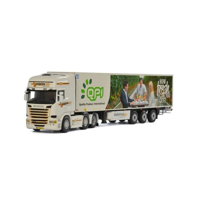 Visbeen Scania R Streamline Topline リーファートレーラー 3軸 / WSI 1/50_2