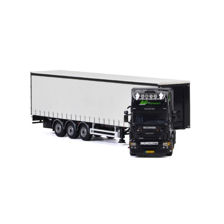 AG Transport Scania R5 Topline カーテンサイドトレーラー 3軸 / WSI 1/50_2