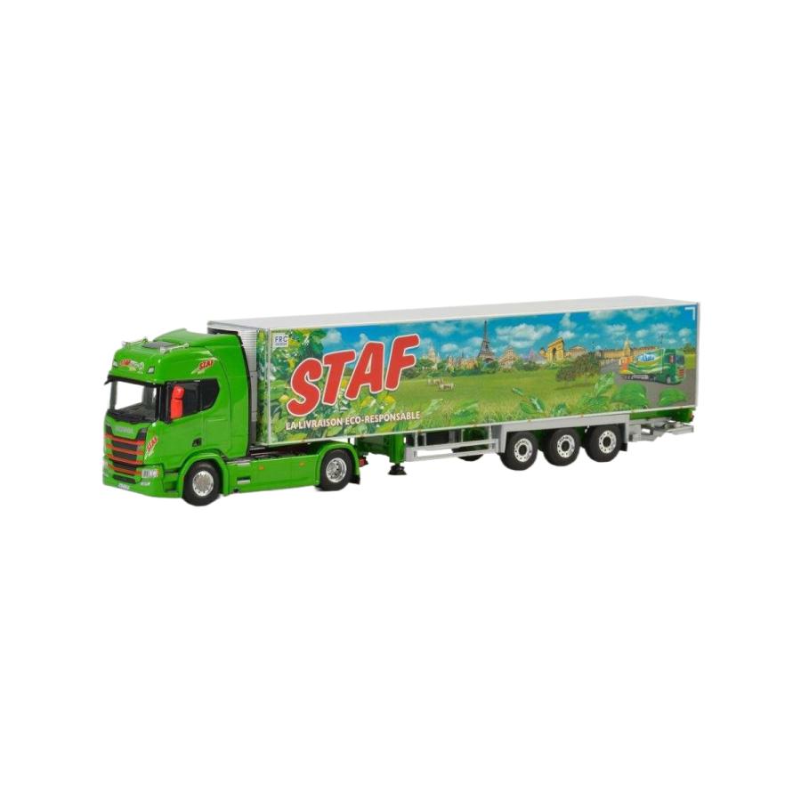 Staf Scania R Highline reefer trailer トレーラー WSI 1/50 スカニア