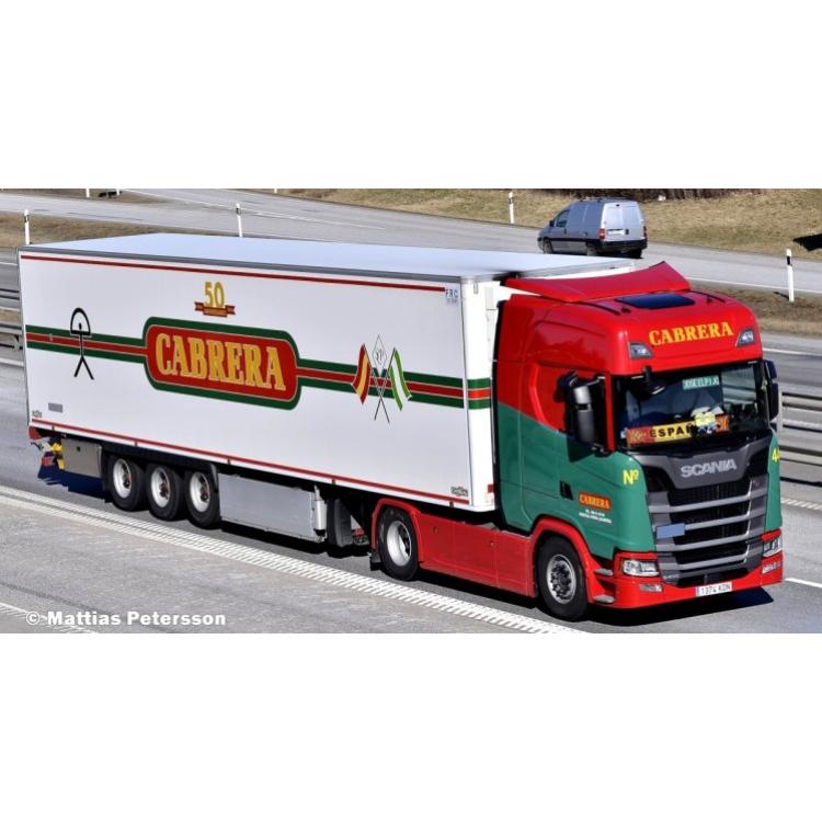 6-8月以降発売予定Transportes Cabrera SCANIA S HIGHLINE | CS20H 4X2 リーファートレーラー 3軸トラック/建設機械模型 工事車両 WSI 1/50 ミニチュア