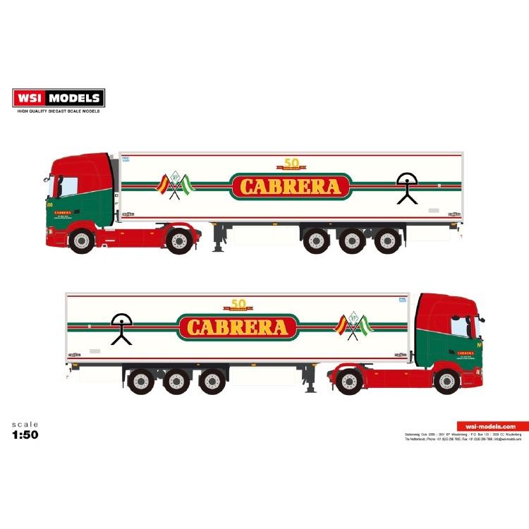 予約】6-8月以降発売予定Transportes Cabrera SCANIA S HIGHLINE CS20H 4X2 リーファートレーラー 3軸 トラック/建設機械模型 工事車両 WSI 1/50 ミニチュア :wsi01-2765:バスクホビー 通販 
