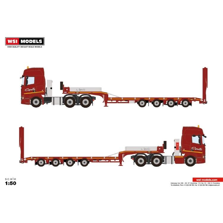 スカニア DHL 1/50 TMC Models Hitachi ZX330X-7 Tracked Hydraulic Excavator New