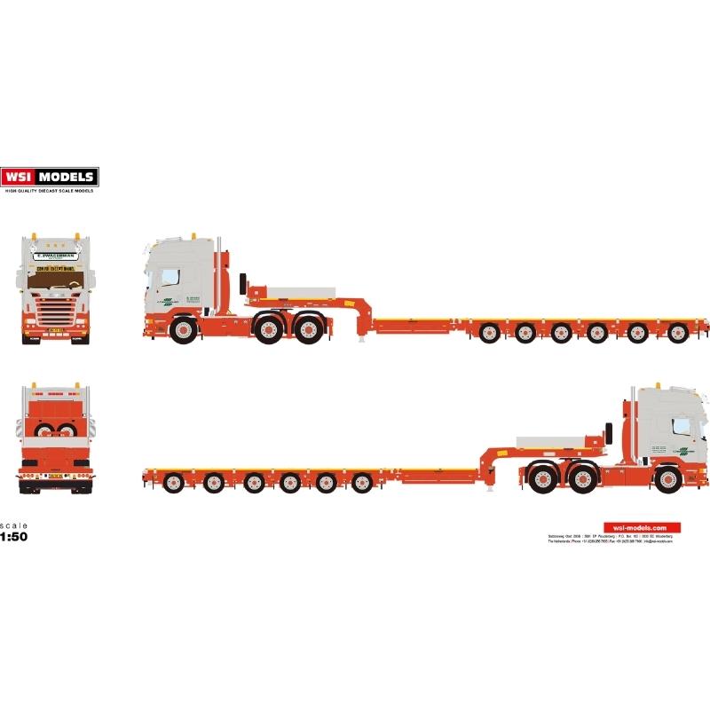 C. Zwagerman Scania R5 Topline Semi low loader トレーラー C. Zwagerman Scania R5 Topline Semi low loader トレーラー