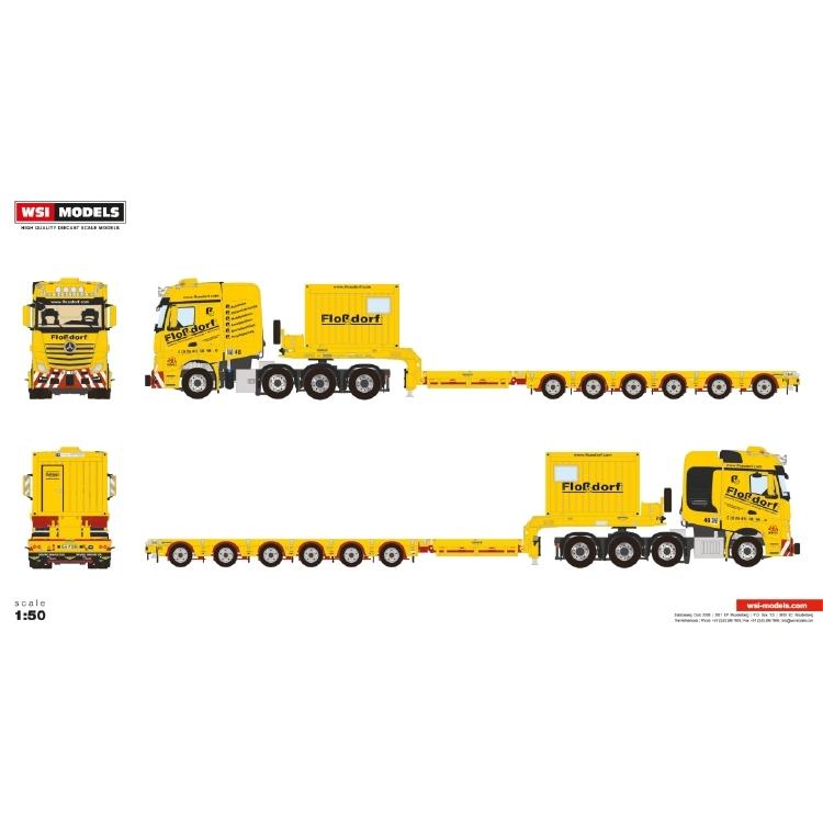 Flo?dorf Mercedes Benz Actros MP4 SLT Bigsapce セミロー Flo?dorf Mercedes Benz Actros MP4 SLT Bigsapce セミロー