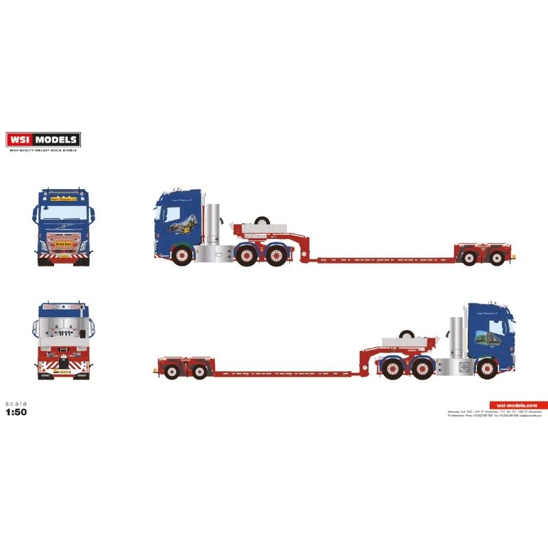 1/50 volvo FH nottelmann カーテンサイド　トレーラー 1/50 volvo FH nottelmann カーテンサイド トレーラー