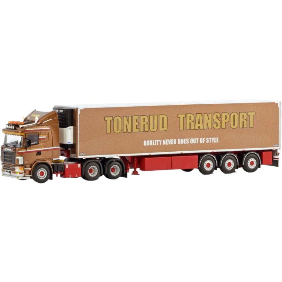 Tonerud Scania 4シリーズ 6x2 リフトアクスル 冷蔵トレーラー / WSI 1