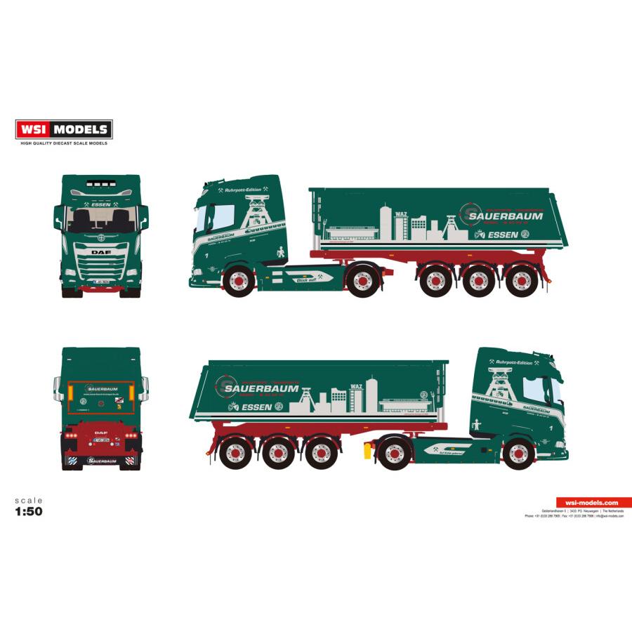 予約】2026年 DAF XG 4X2 ダンプトレーラー RUHRPOTT Sauerbaum WSI 1