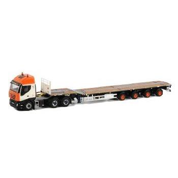 Universal (Nooteboom) IVECO Stralis Telesteptrailer /WSIダブリューエスアイ 1/50 　 3390484 | 
