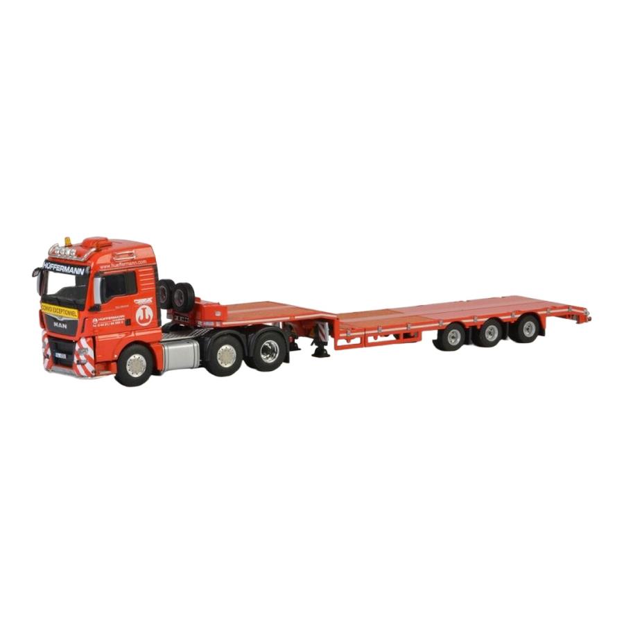 Huffermann Krandienst MAN TGX XLX Euro 6 ローローダー / WSI 1/50 ミニカー トラック模型 | 