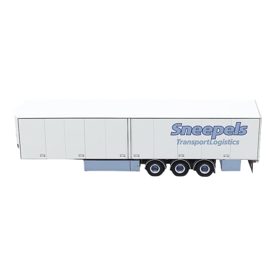 Sneepels 3軸 冷凍冷蔵セミトレーラー / WSI 1/50 ミニカー トラック模型 | 