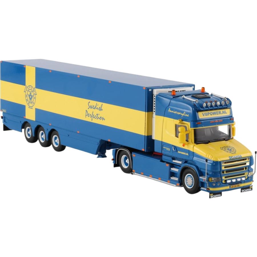 V8 Power Scania T500 リーファートレーラー トレーラー / WSI 1/50 建設機械模型 工事車両 | 