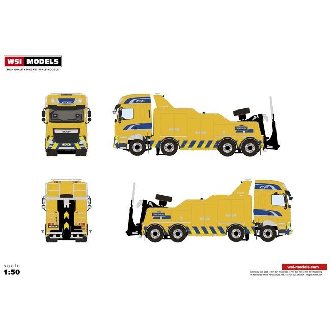 予約4-6月以降発売予定WSI Premium line DAF CF Space Cab レッカー車 レッカー /WSI  建設機械模型 工事車両 1/50 ミニチュア | 