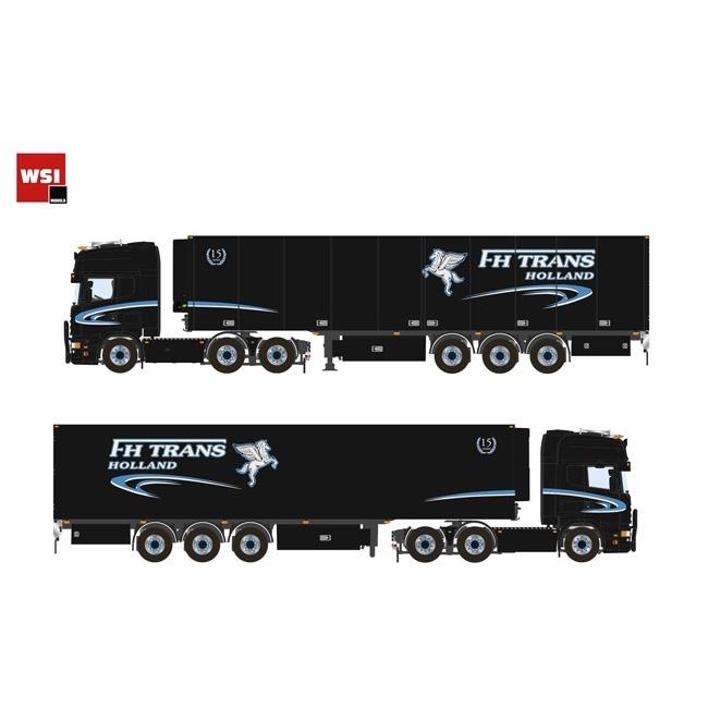 予約7-9月以降発売予定FH Trans 15 Years SCANIAスカニア R Topline リーファートレーラー Thermoking 3軸トラック /WSI 建設機械模型 工事車両 1/50 ミニチュア